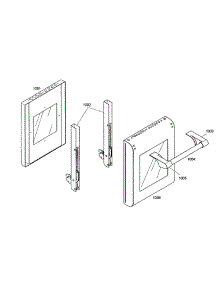 Small Oven Door parts for Thermador Range PD484GED from AppliancePartsPros.com