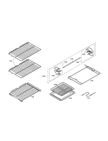 Racks parts for Thermador Wall Oven PODM301 from AppliancePartsPros.com