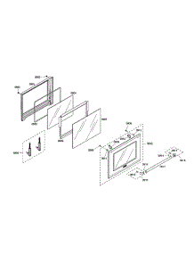 Oven Door parts for Thermador Wall Oven PODMW301 from AppliancePartsPros.com