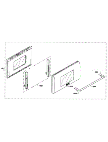 Door Assy parts for Thermador Range PRD364EDPG from AppliancePartsPros.com
