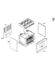 Cabinet Assy parts for Thermador Range PRD366EPG from AppliancePartsPros.com