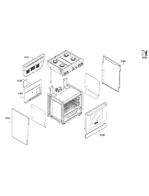 Cabinet Assy parts for Thermador Range PRL304GH from AppliancePartsPros.com