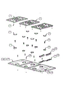 Section 5 parts for Thermador Cooktop SCG456RW from AppliancePartsPros.com