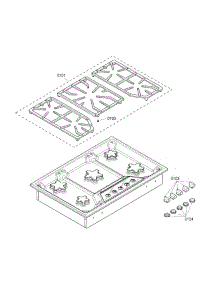 Grates Assy parts for Thermador Cooktop SGSX305FS from AppliancePartsPros.com