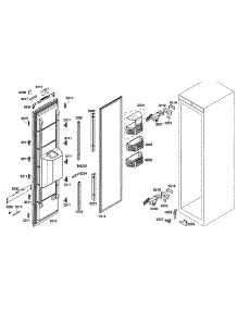 Door Assy parts for Thermador Freezer T18BD80FL from AppliancePartsPros.com