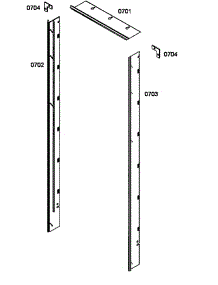Panels parts for Thermador Freezer T18BD80FL from AppliancePartsPros.com