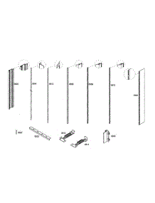 Profile Stripe parts for Thermador Freezer T18IF70FSS from AppliancePartsPros.com
