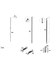 Frames parts for Thermador Refrigerator T24BR70FS from AppliancePartsPros.com