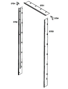 Panels parts for Thermador Refrigerator T24BR70FS from AppliancePartsPros.com