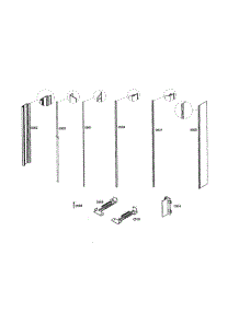 Profile Stripe parts for Thermador Freezer T24IF70CSS from AppliancePartsPros.com
