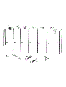 Profile Stripe parts for Thermador Refrigerator T24IR70CSS from AppliancePartsPros.com