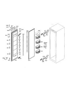 Refrigerator Door parts for Thermador Refrigerator T24IR70CSS from AppliancePartsPros.com