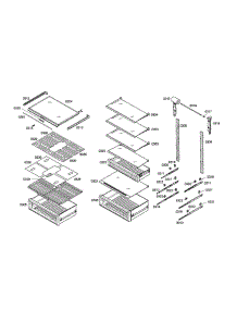 Shelves parts for Thermador Refrigerator T24IR70FSS from AppliancePartsPros.com