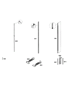 Frames parts for Thermador Refrigerator T30BR70FS from AppliancePartsPros.com