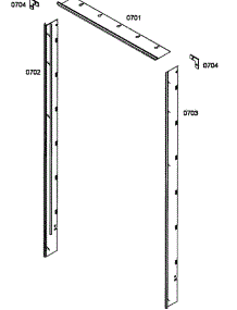 Panels parts for Thermador Refrigerator T30BR70FS from AppliancePartsPros.com