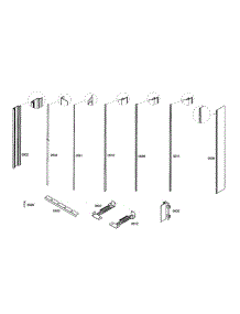 Profile Stripe parts for Thermador Freezer T30IF70FSS from AppliancePartsPros.com