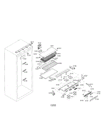 Refrigerator Section parts for Thermador Refrigerator T30IR70CSS from AppliancePartsPros.com