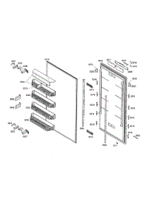 Refrigerator Door parts for Thermador Refrigerator T30IR70FSS from AppliancePartsPros.com