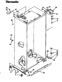 Cabinet parts for Thermador Refrigerator TSS36DAW from AppliancePartsPros.com