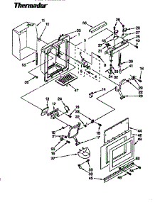 Dispenser And Front parts for Thermador Refrigerator TSS36DAW from AppliancePartsPros.com