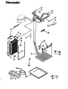 Lower Unit And Tubing parts for Thermador Refrigerator TSS36DAW from AppliancePartsPros.com