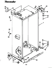 Cabinet parts for Thermador Refrigerator TSS48DAB from AppliancePartsPros.com