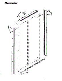 Cabinet And Breaker Trim parts for Thermador Refrigerator TSS48DAB from AppliancePartsPros.com