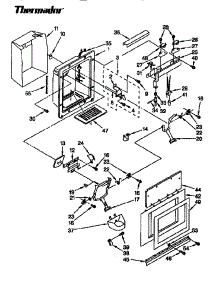 Dispenser And Front parts for Thermador Refrigerator TSS48DAB from AppliancePartsPros.com
