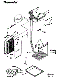 Lower Unit And Tubing parts for Thermador Refrigerator TSS48DAB from AppliancePartsPros.com