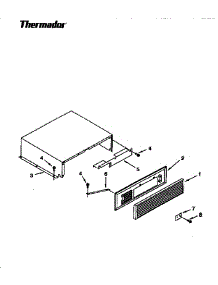 Top Grille And Unit Cover parts for Thermador Refrigerator TSS48DAB from AppliancePartsPros.com