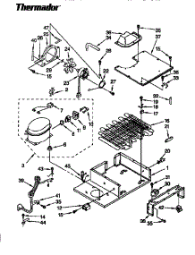 Upper Unit parts for Thermador Refrigerator TSS48DAB from AppliancePartsPros.com