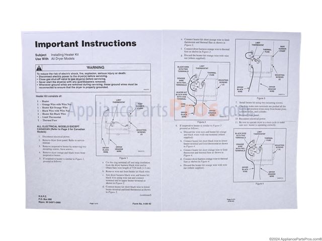Heater Assembly (240V)
