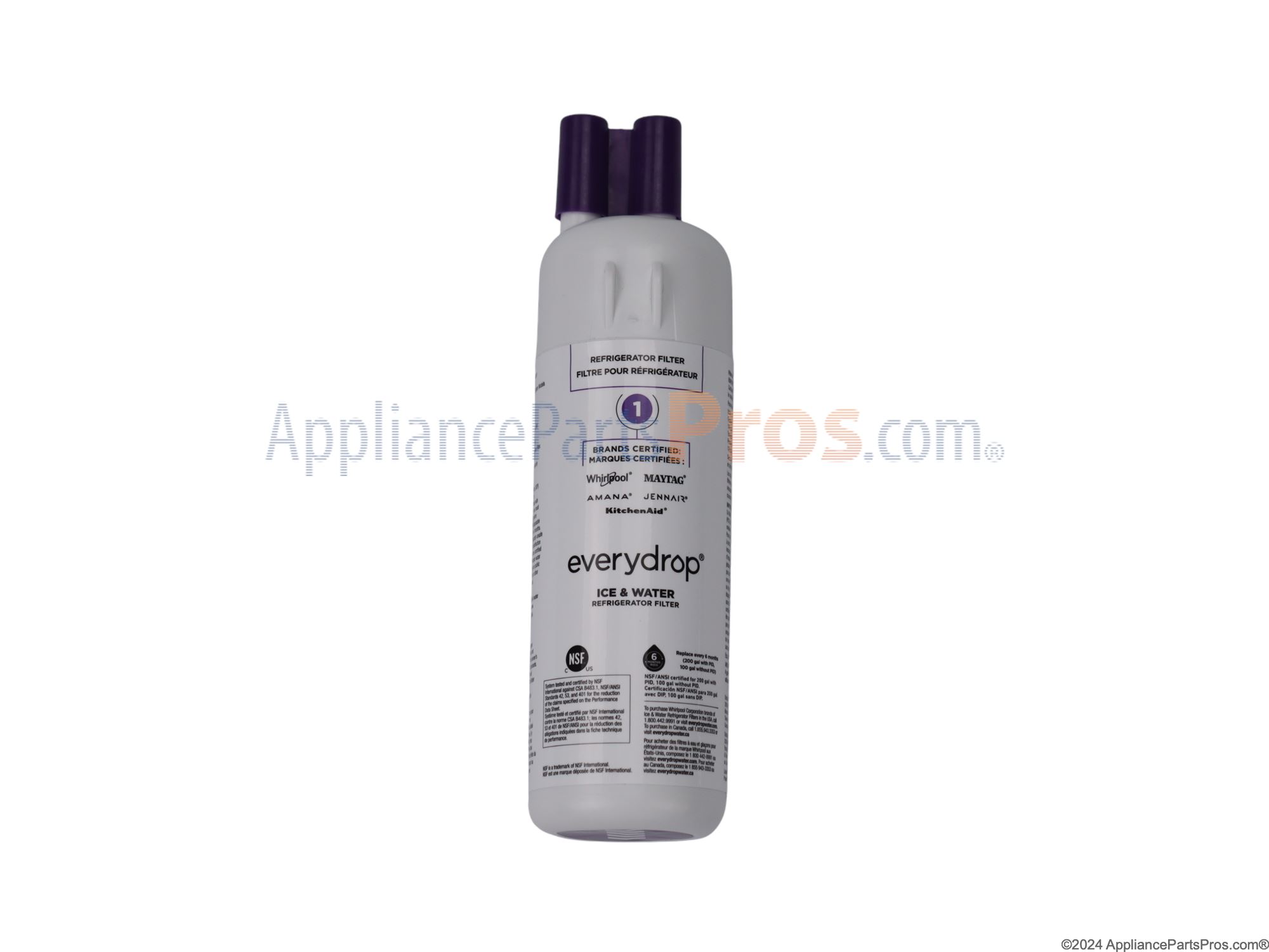 thumbnail image 2 of Whirlpool EDR1RXD1 Refrigerator Water Filter 3-Pack - OEM Certified Genuine 2 of 6