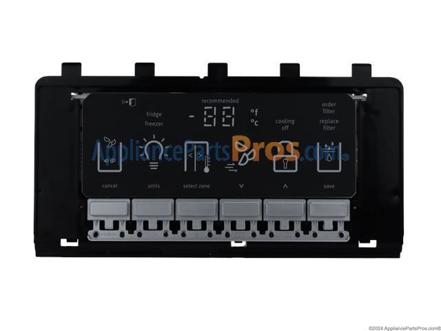 Refrigerator User Interface Control Panel Assembly
