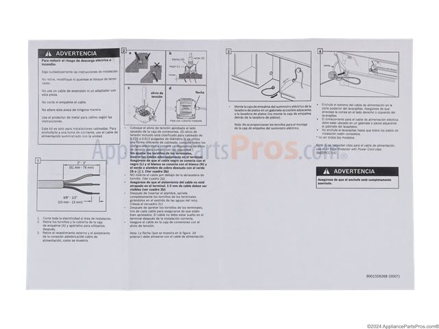 Dishwasher Power Cord