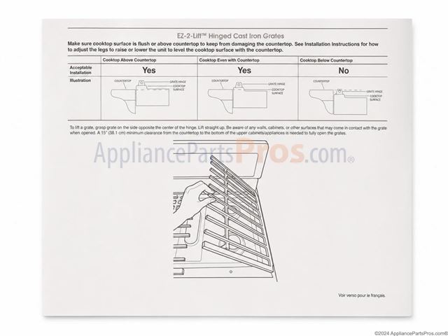 Whirlpool W11449099 Grate Kit OEM Part - image 3
