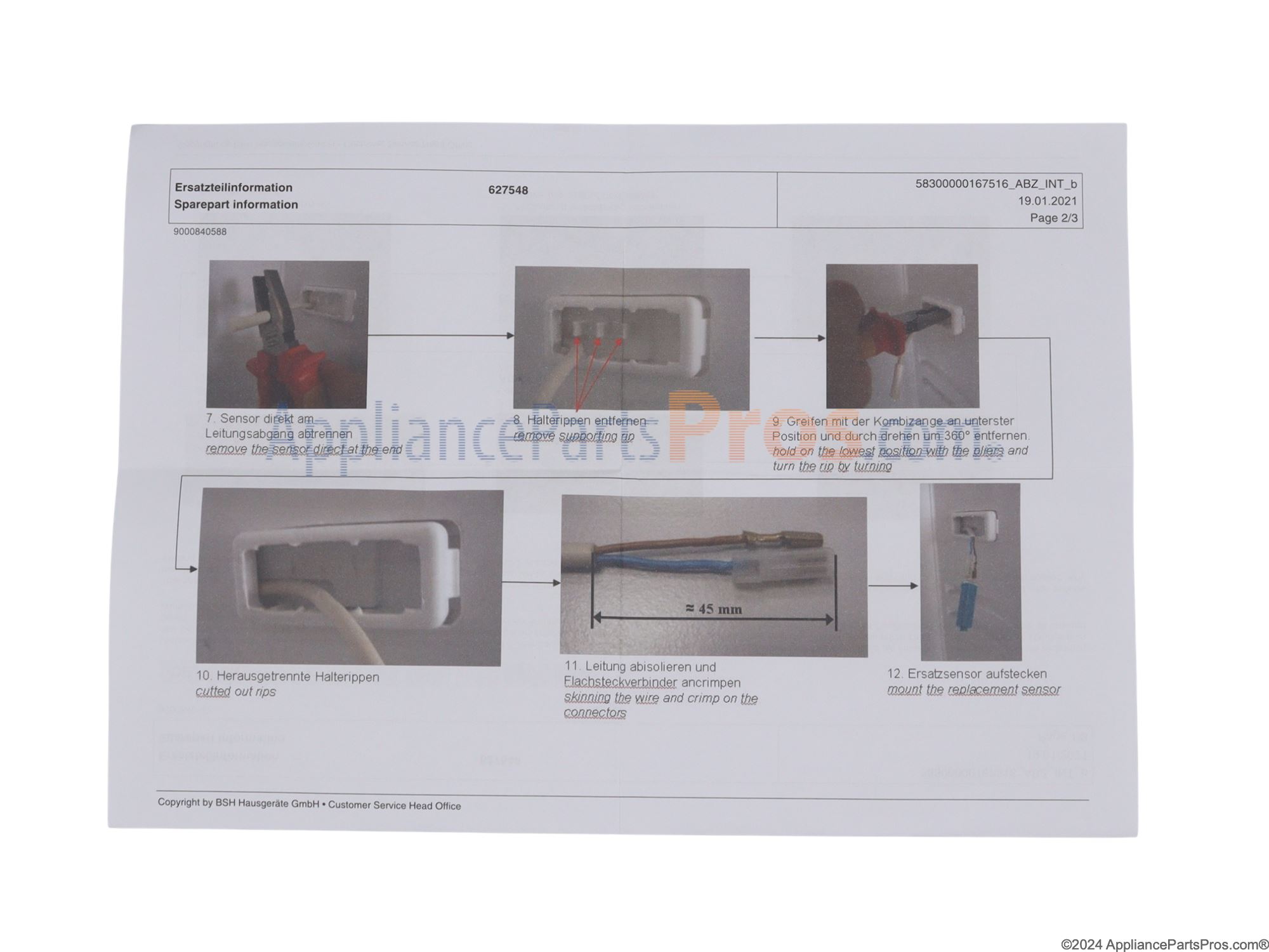 00627548 Temperature Sensor | Genuine Bosch OEM In Stock