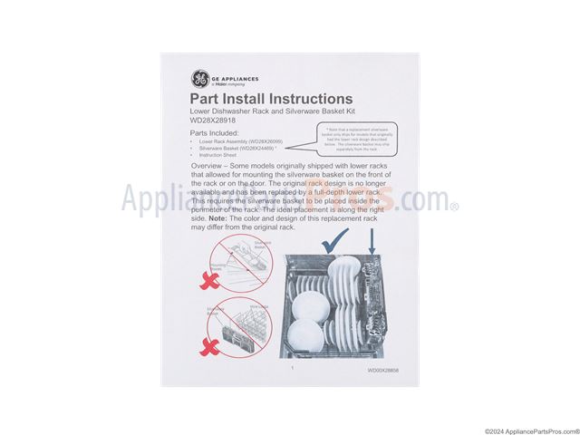 Lower Dishrack Assembly