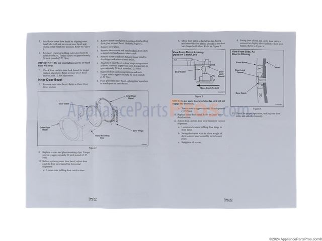 Kit Outer Door Bezel White