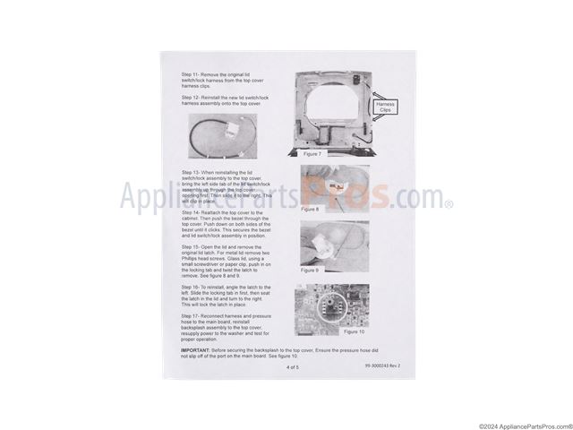 Lid Lock Service Kit